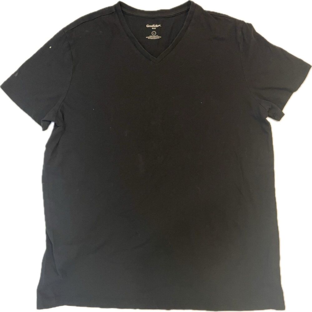 Goodfellow & Co Men’s Large T-Shirt Bundle 4 Pack Black V-Neck Blue Scoop Neck